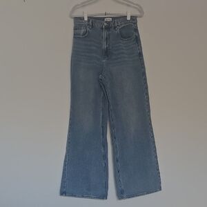 Pac Sun High Rise Wide Leg Denim Jeans Normcore Quiet Luxury Size 29